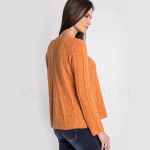 sweter-damski-welniany-z-alpaki-pomaranczowy